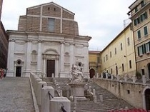 Piazza del Plebiscito dove si svolgono le serate musicali